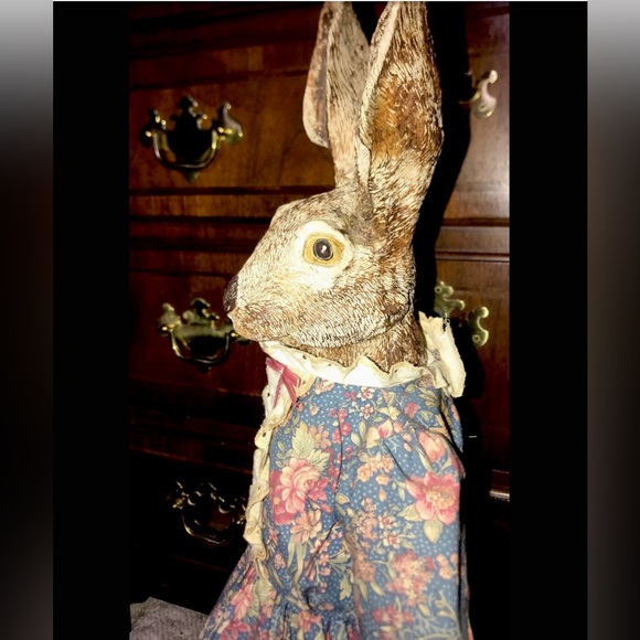 1989 Vintage Cape Cod Artisan Hand Made Baroque Rabbit Head Baby Doll - Picture 6 of 10